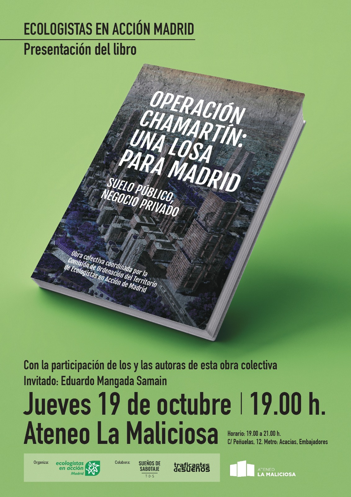 Presentación del libro Operación Chamartín, una losa para Madrid