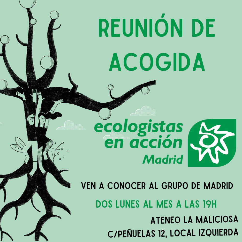 Reunión abierta de acogida del grupo de Madrid de Ecologistas en Acción