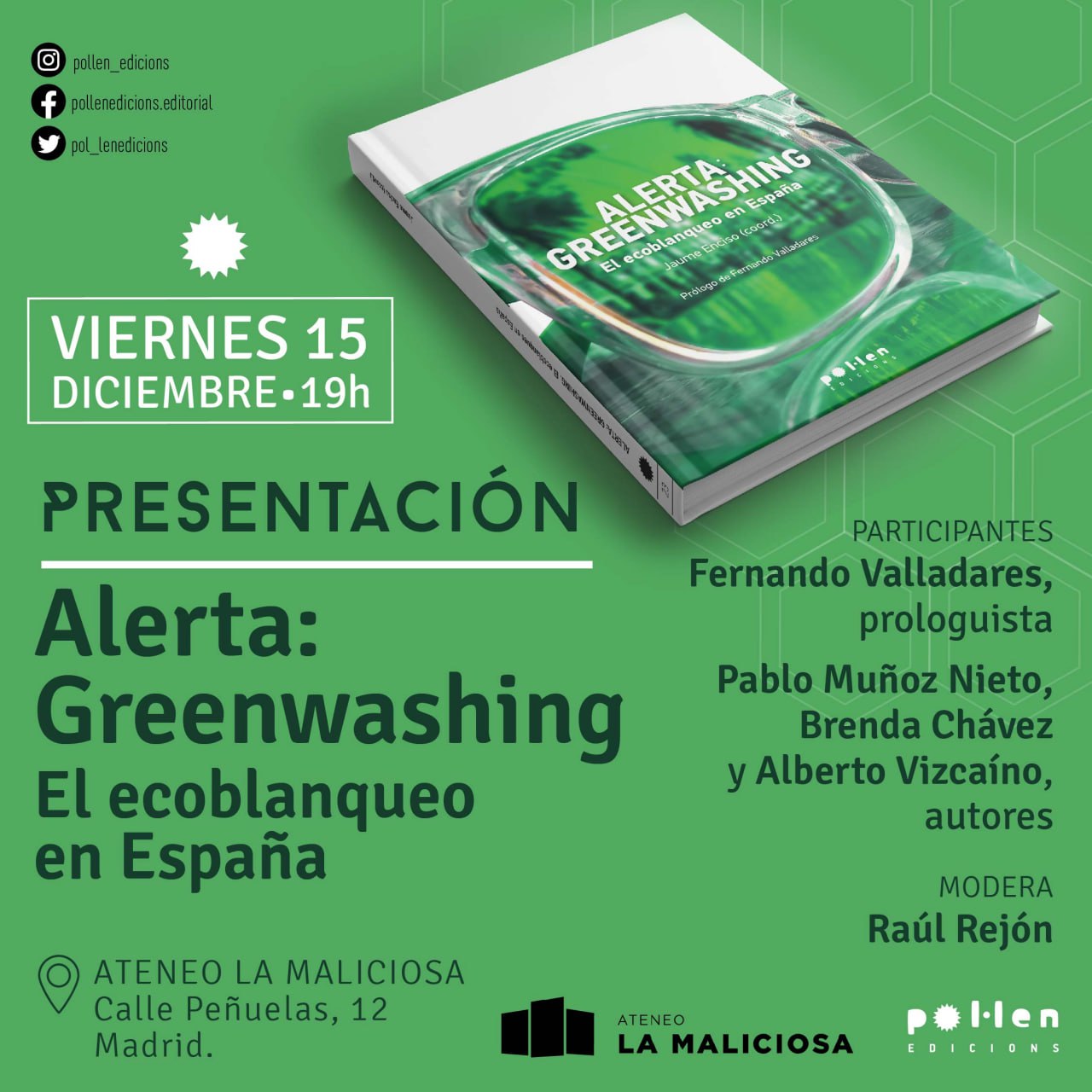 Presentación libro «Alerta: Greenwashing»