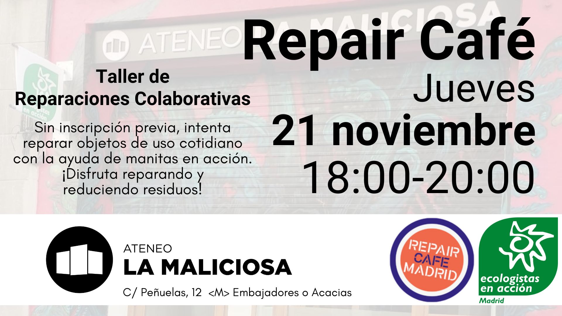 Taller de Reparaciones Colaborativas (Repair Café)