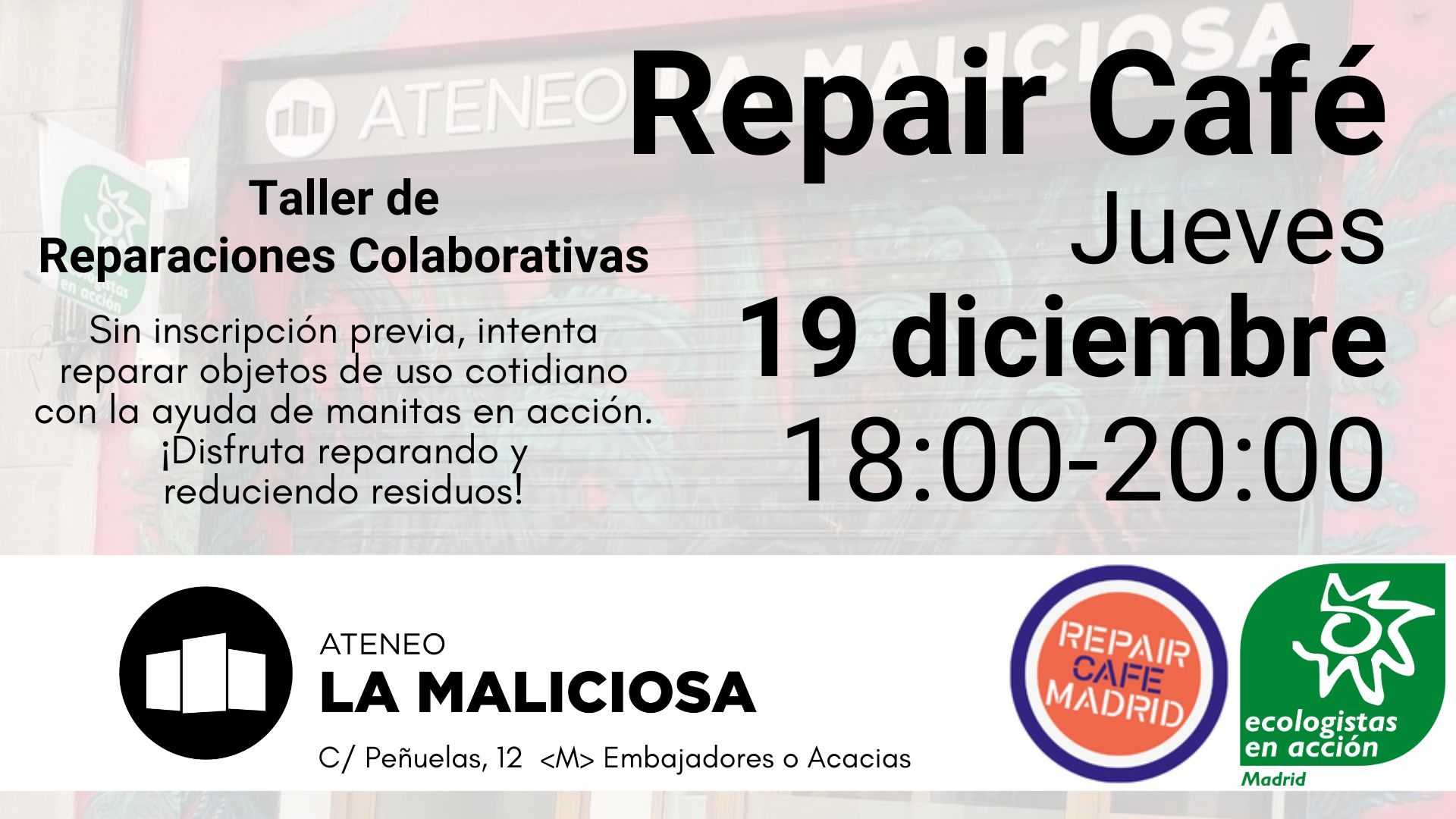 Taller de Reparaciones Colaborativas (Repair Café)