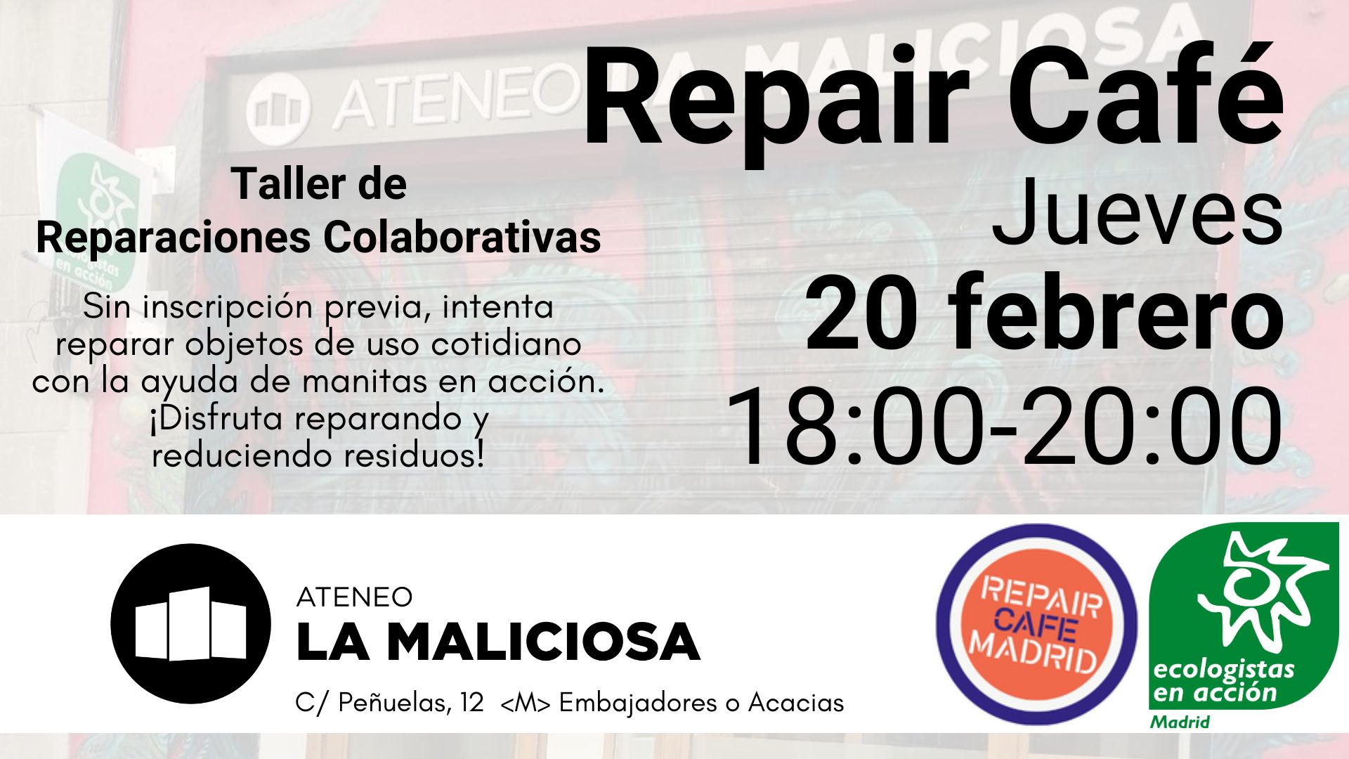 Taller de Reparaciones Colaborativas (Repair Café)