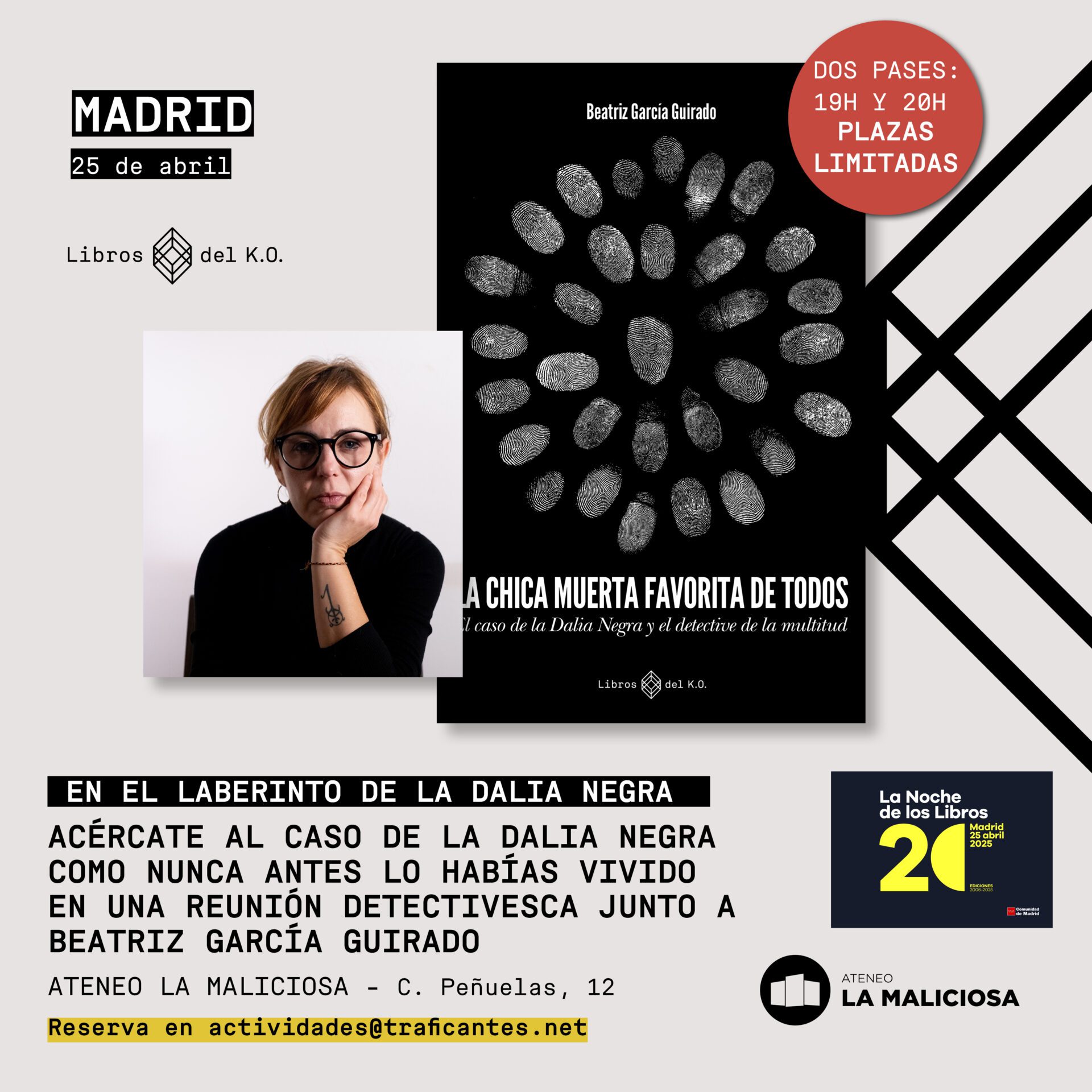 LA NOCHE DE LOS LIBROS: EN EL LABERINTO DE LA DALIA NEGRA