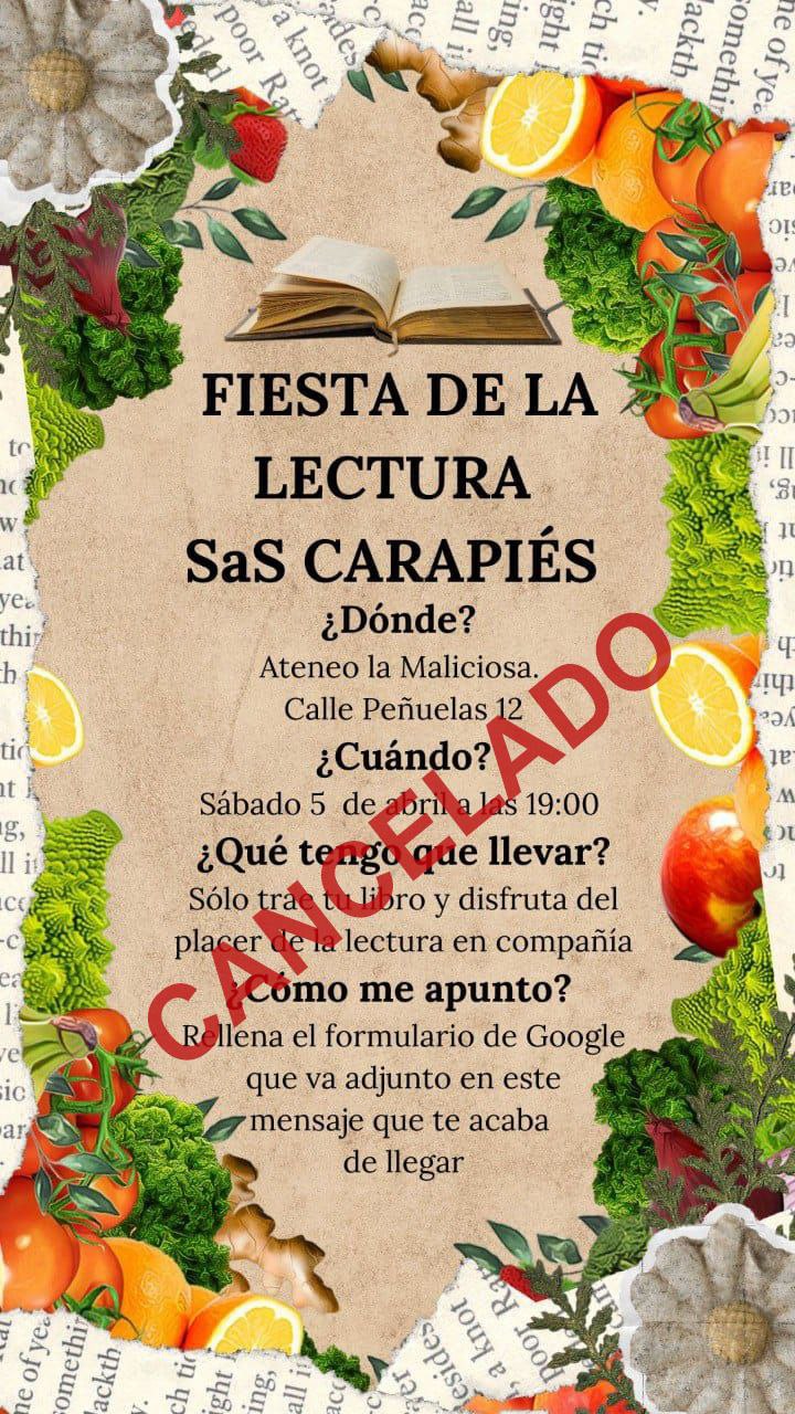 Fiesta de la lectura. SaS Carapiés.