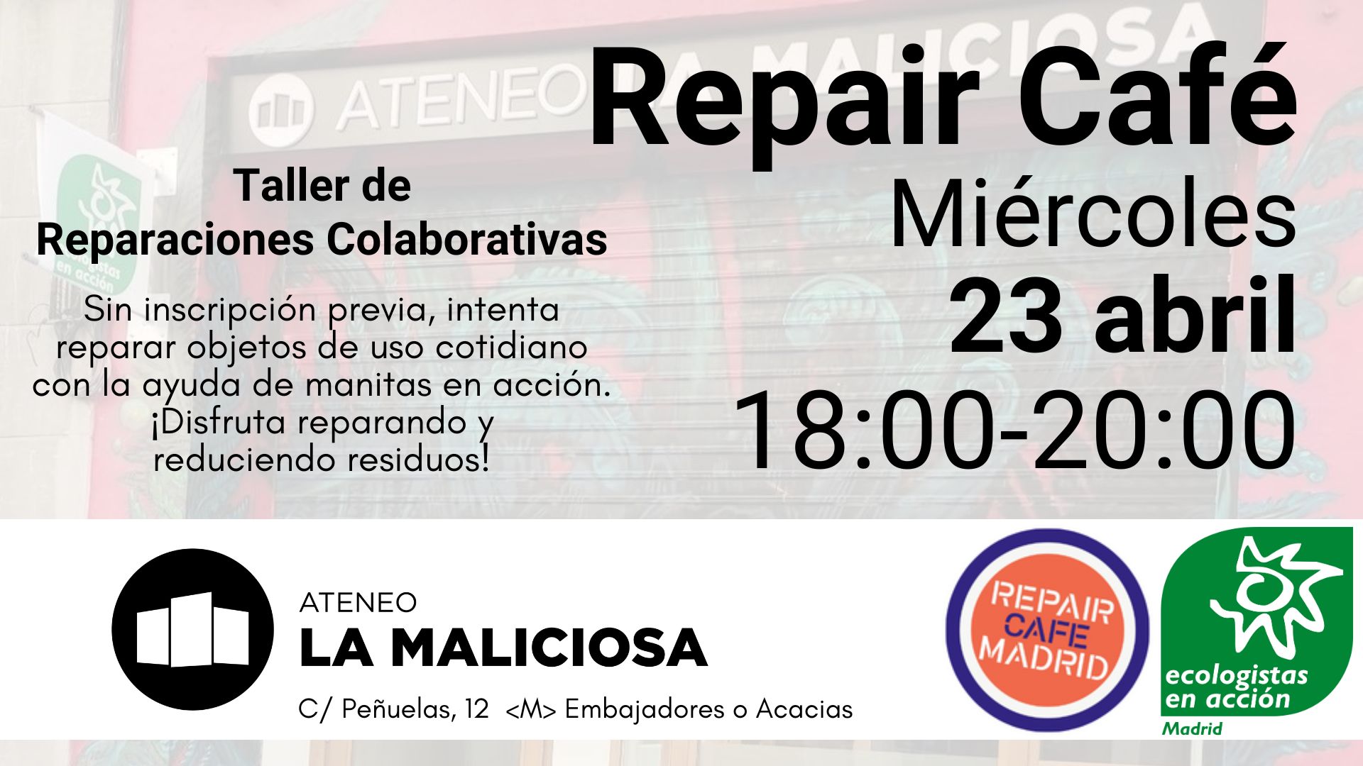 Taller de Reparaciones Colaborativas (Repair Café)