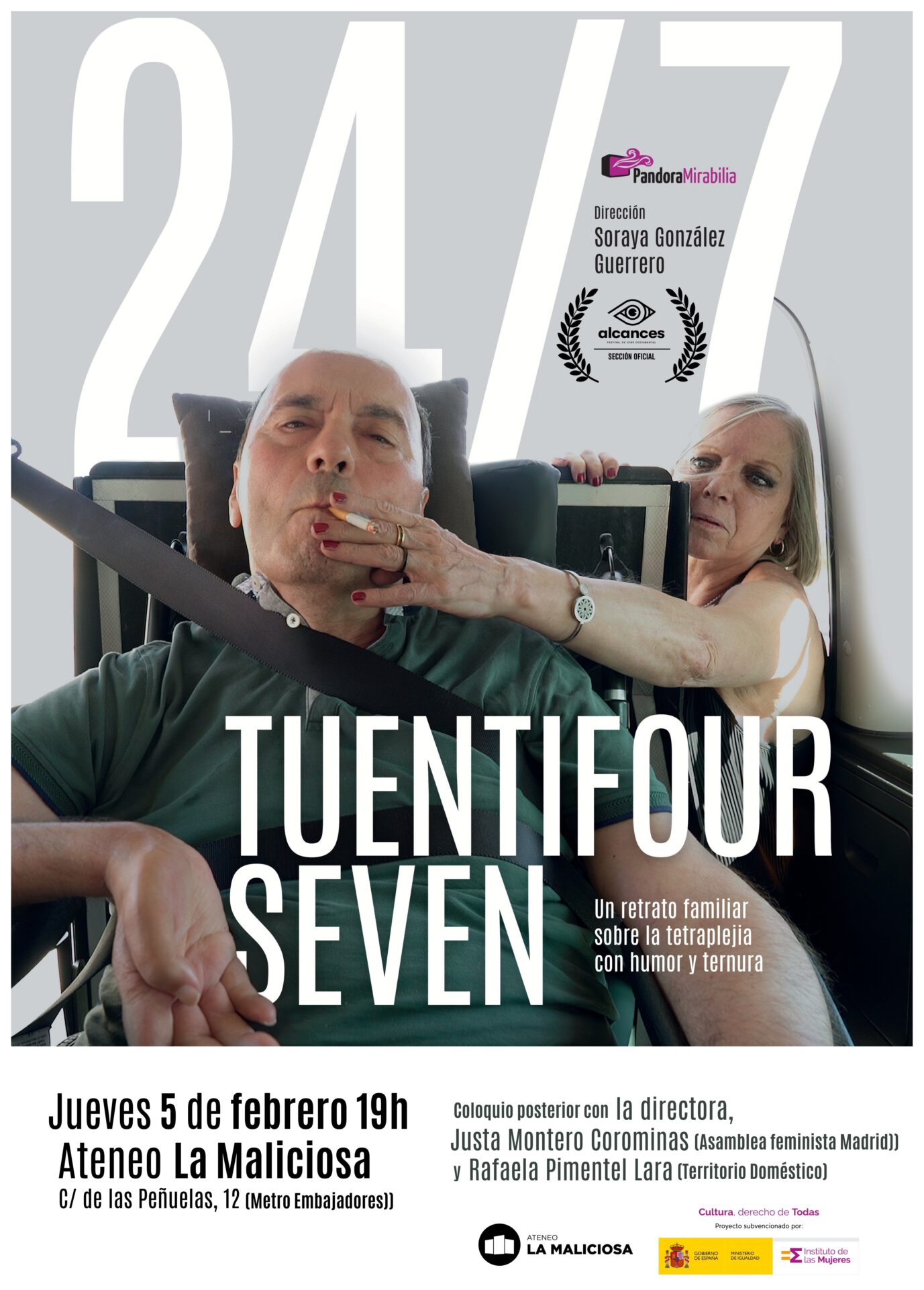 Proyección de Tuentiforseven (24/7)