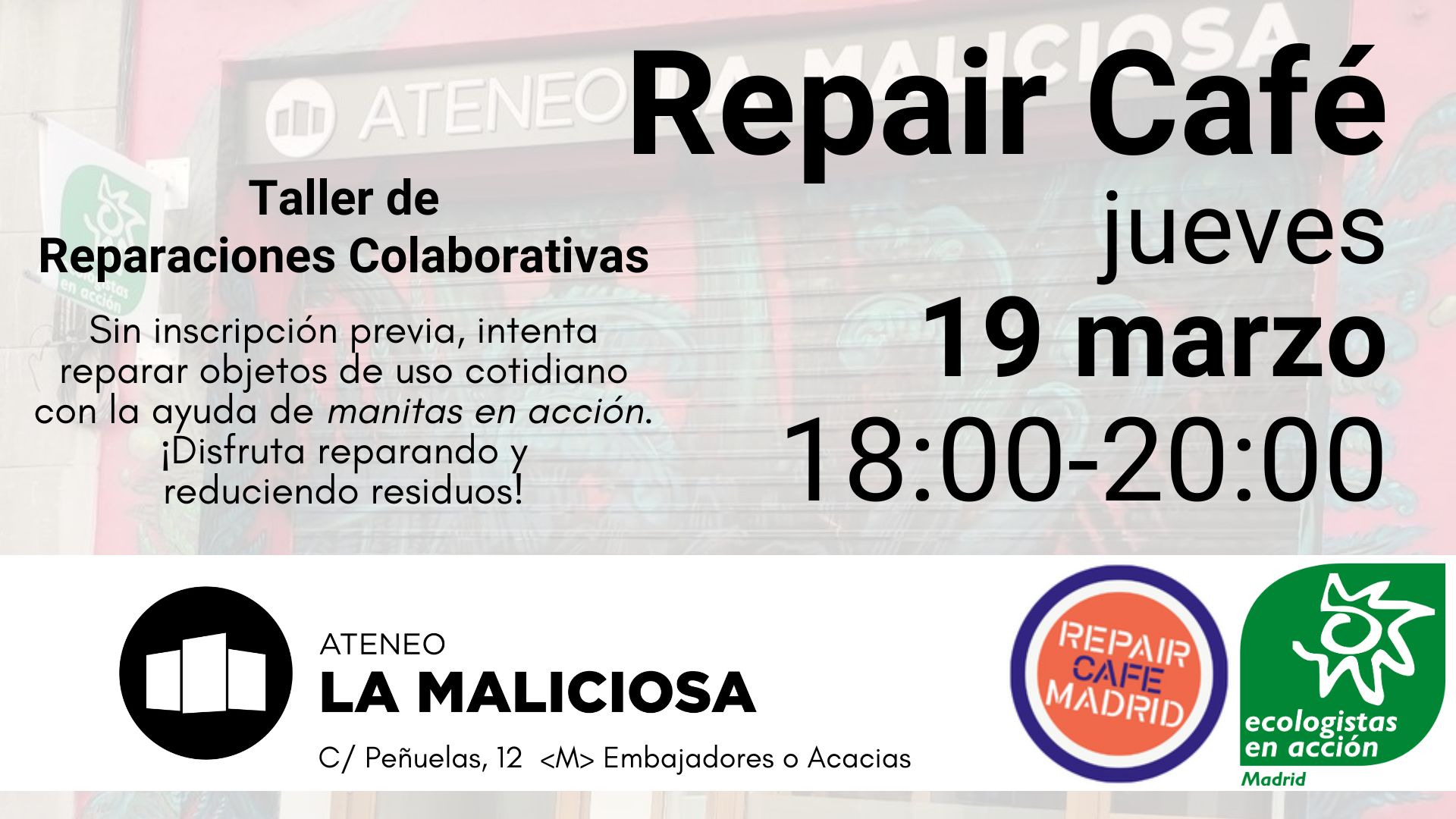Taller de Reparaciones Colaborativas (Repair Café)