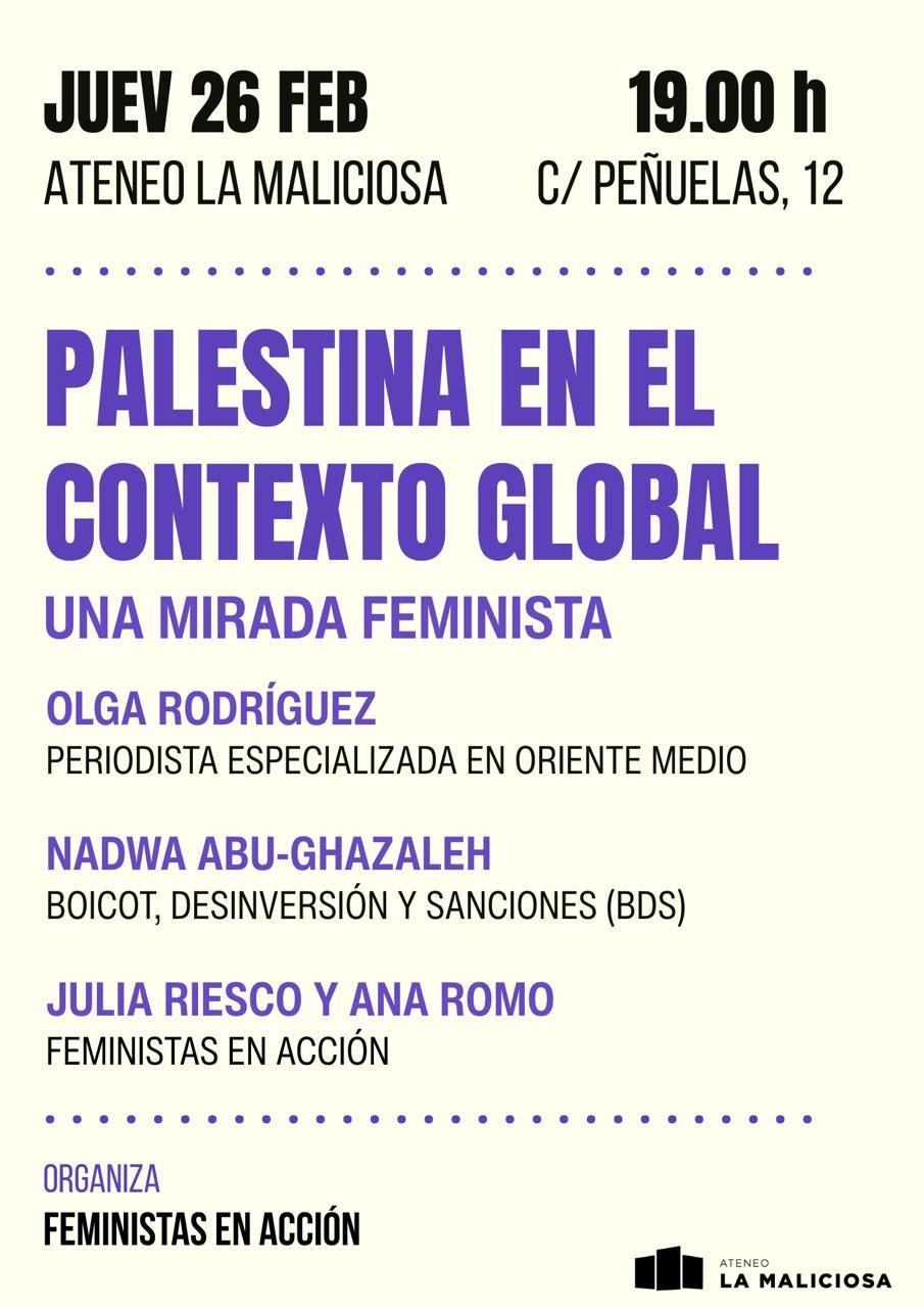 Palestina en el contexto global. Una mirada feminista.