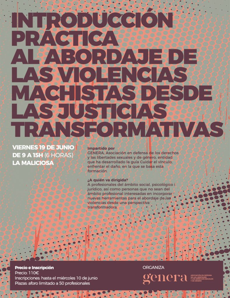 Taller Abordaje de las violencias machistas desde la justicia transformativa