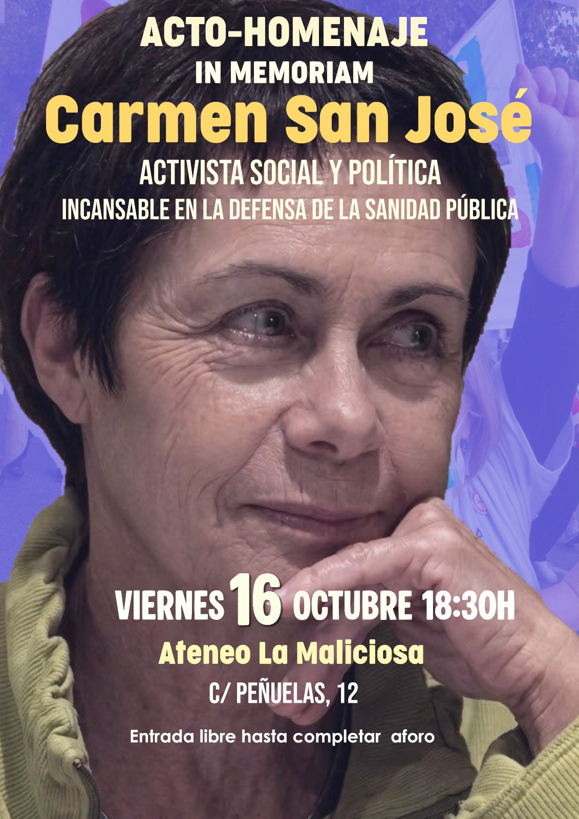 Homenaje a Carmen San José