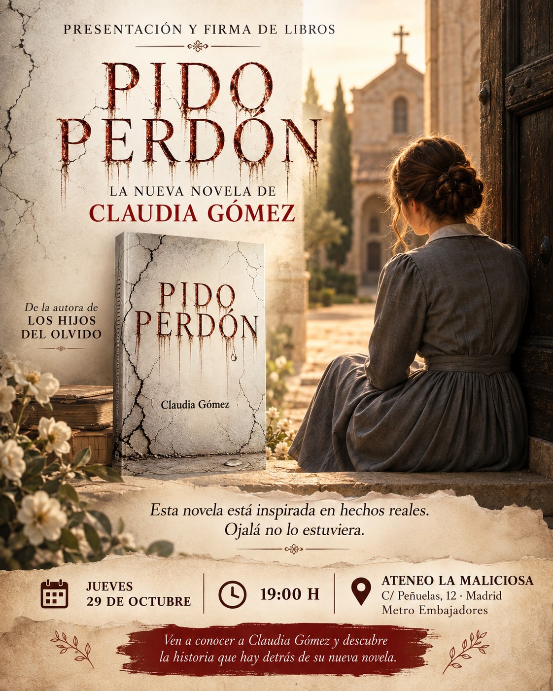 Presentación del libro «Pido perdón» de Claudia Gómez