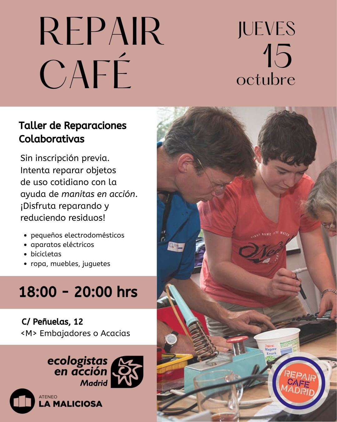 Taller de Reparaciones Colaborativas (Repair Café)