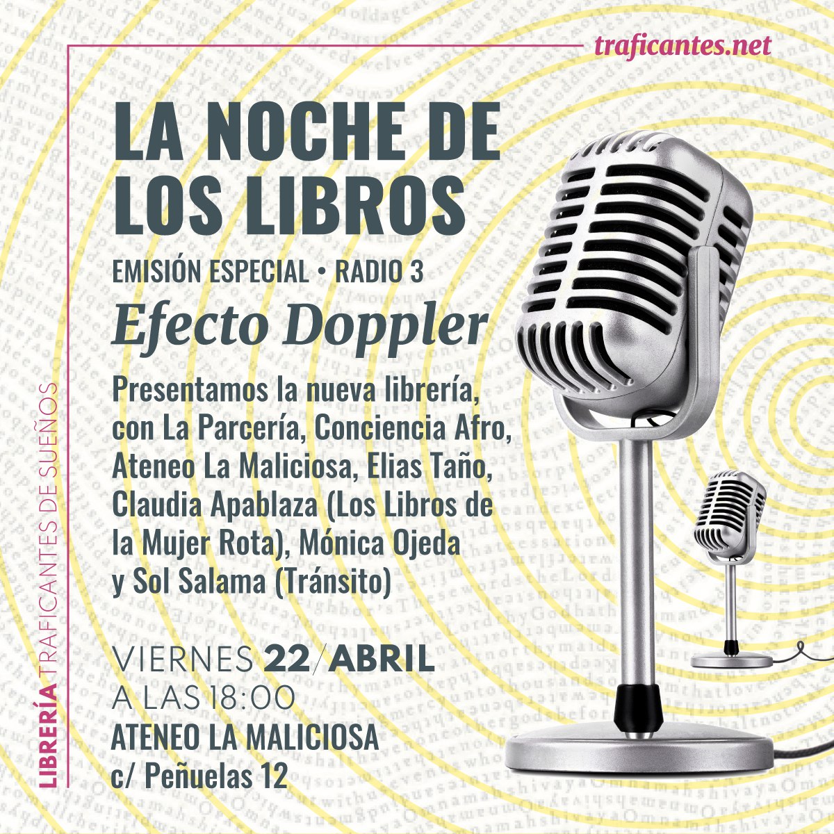 Efecto Doppler: programa especial La Noche de los Libros