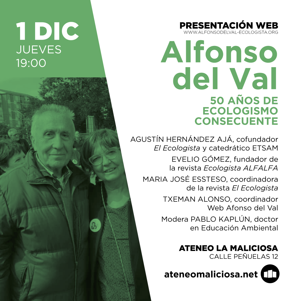 50 años de ecología consecuente: presentación del archivo digital Alfonso del Val