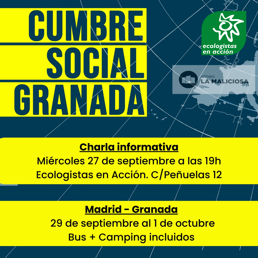 Charla informativa Cumbre Social de Granada, ¿Por qué nos movilizamos?