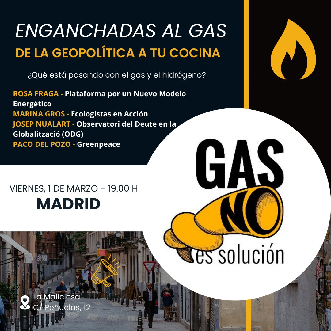 Mesa redonda Enganchadas al Gas: De la geopolítica a tu cocina