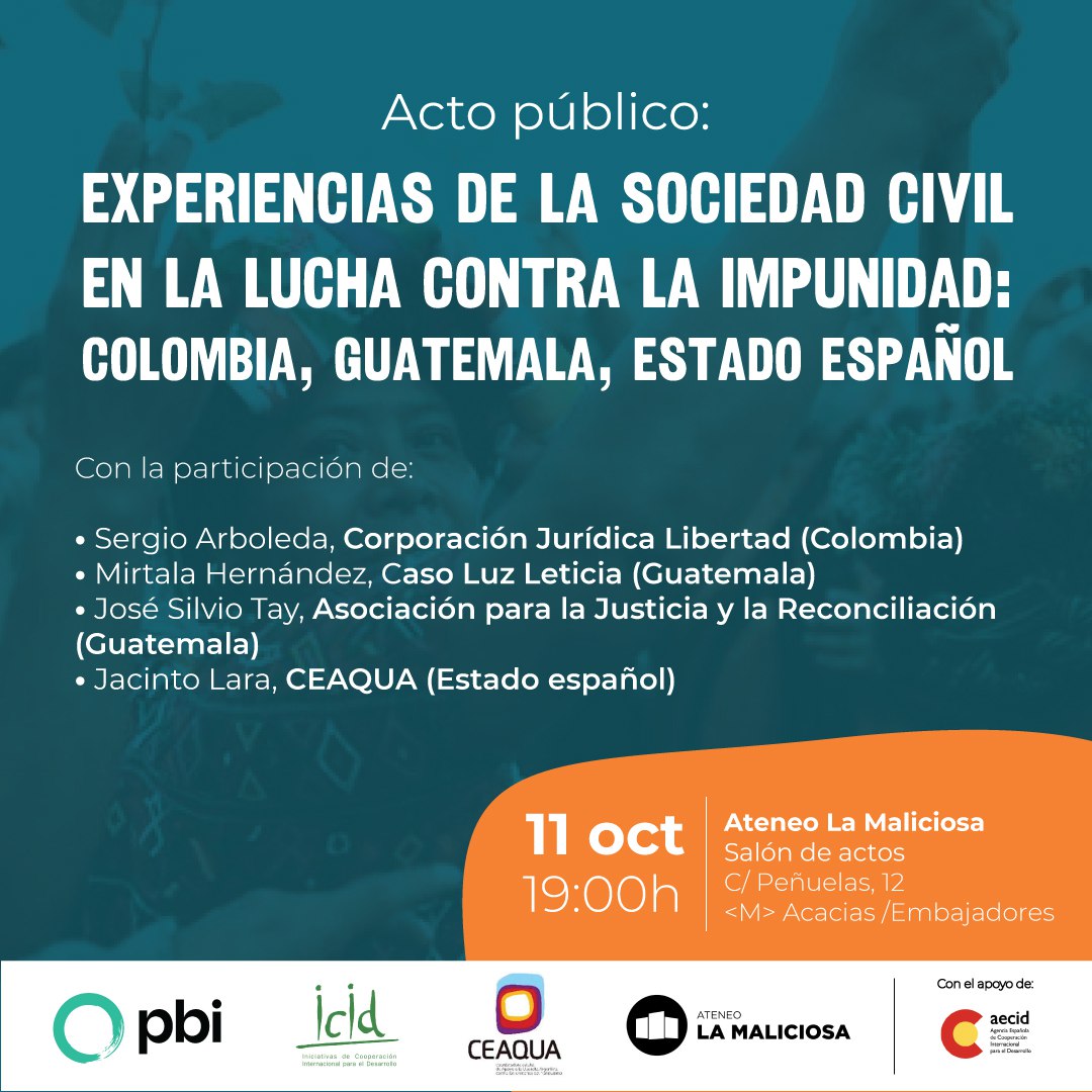 Experiencia de la sociedad civil en lucha contra la impunidad