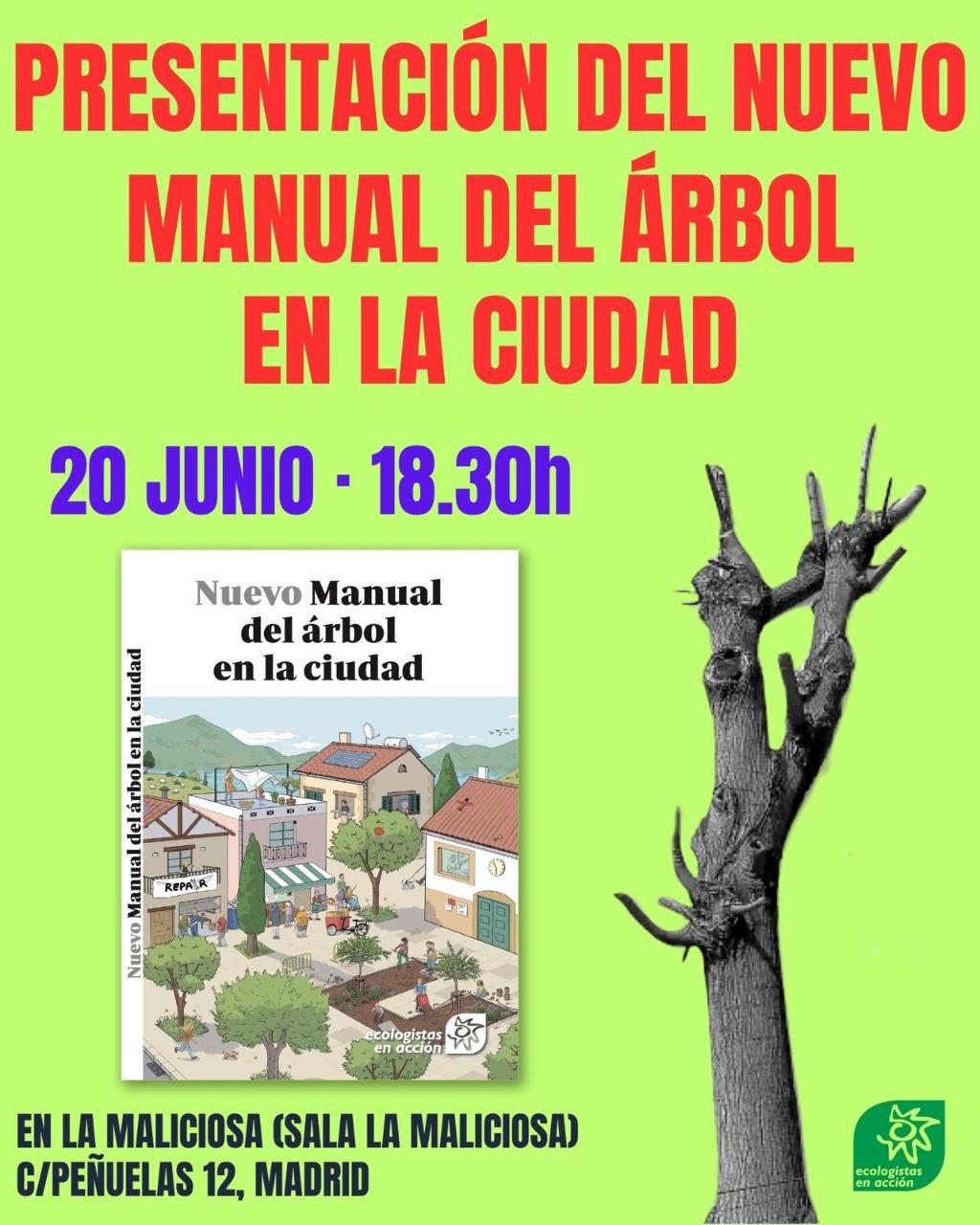 Presentación del «Nuevo manual del árbol en la ciudad»