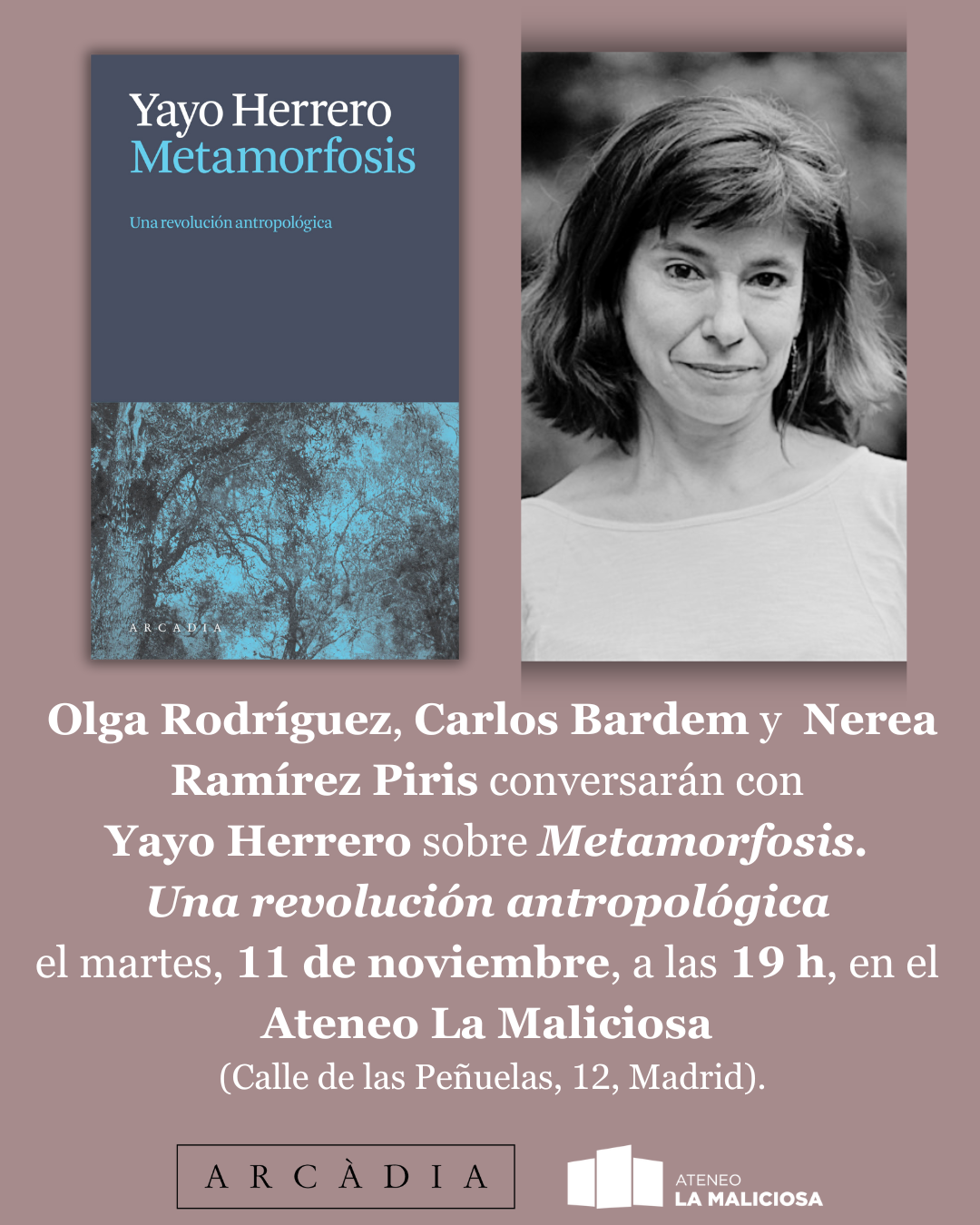 Presentación del libro «Metamorfosis»