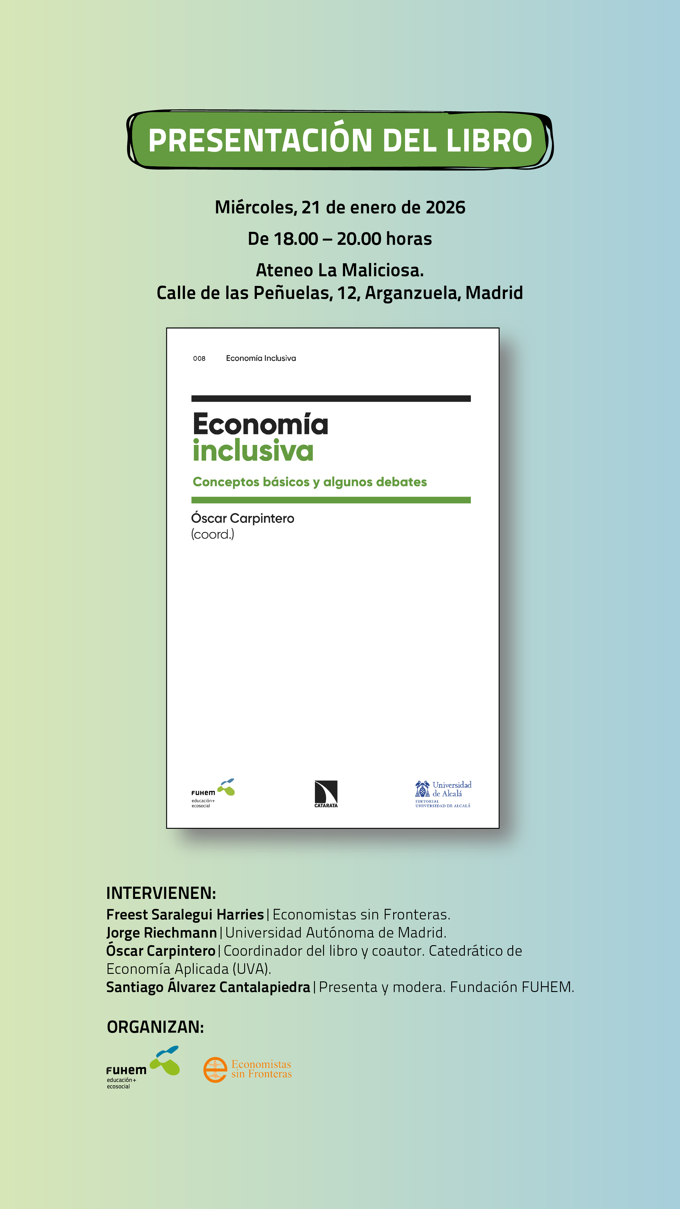 Presentación del libro «Economía inclusiva»