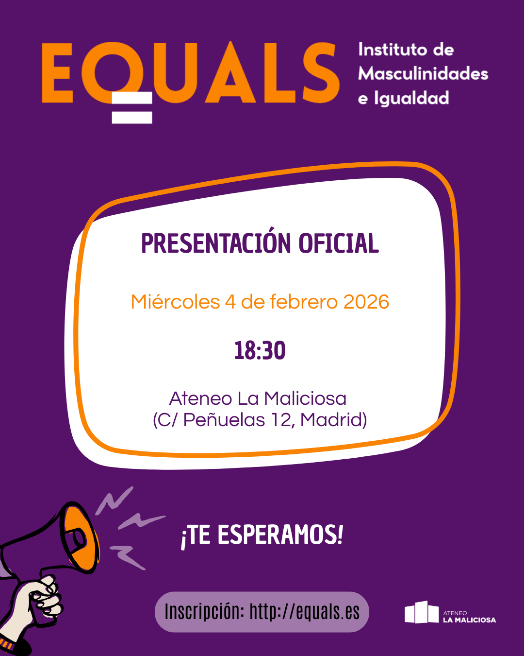 presentación EQUALS: Instituto Masculinidades e Igualdad.