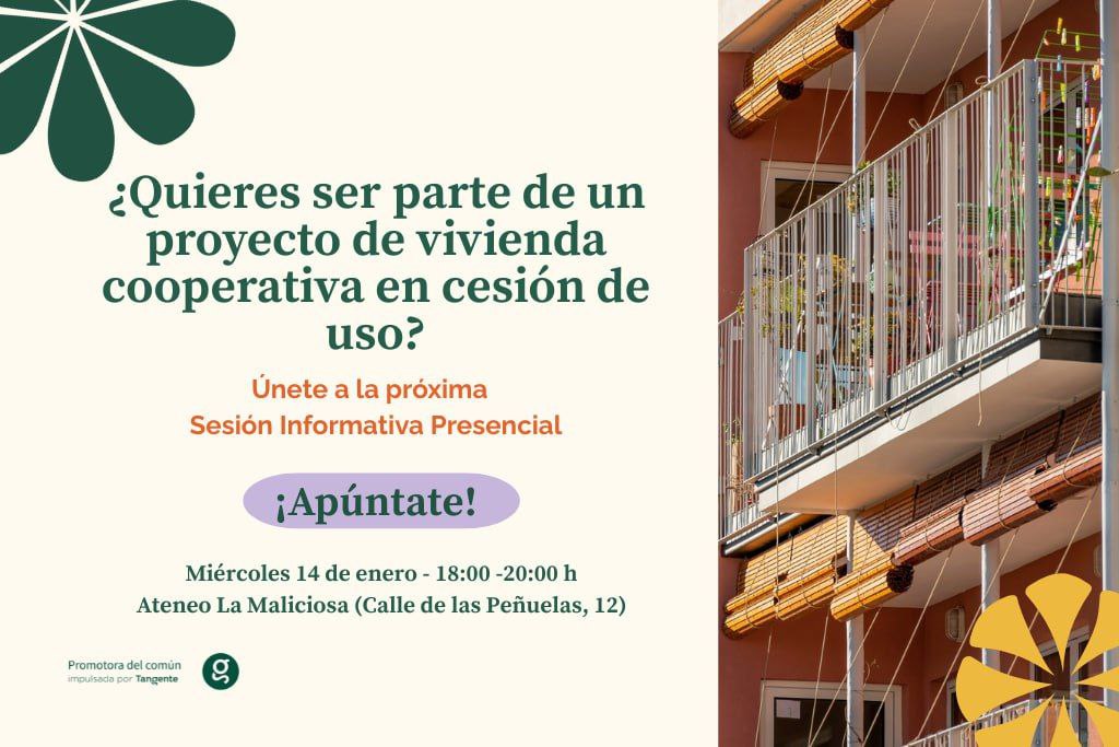 Sesión Informativa: modelo de vivienda cooperativa en cesión de uso