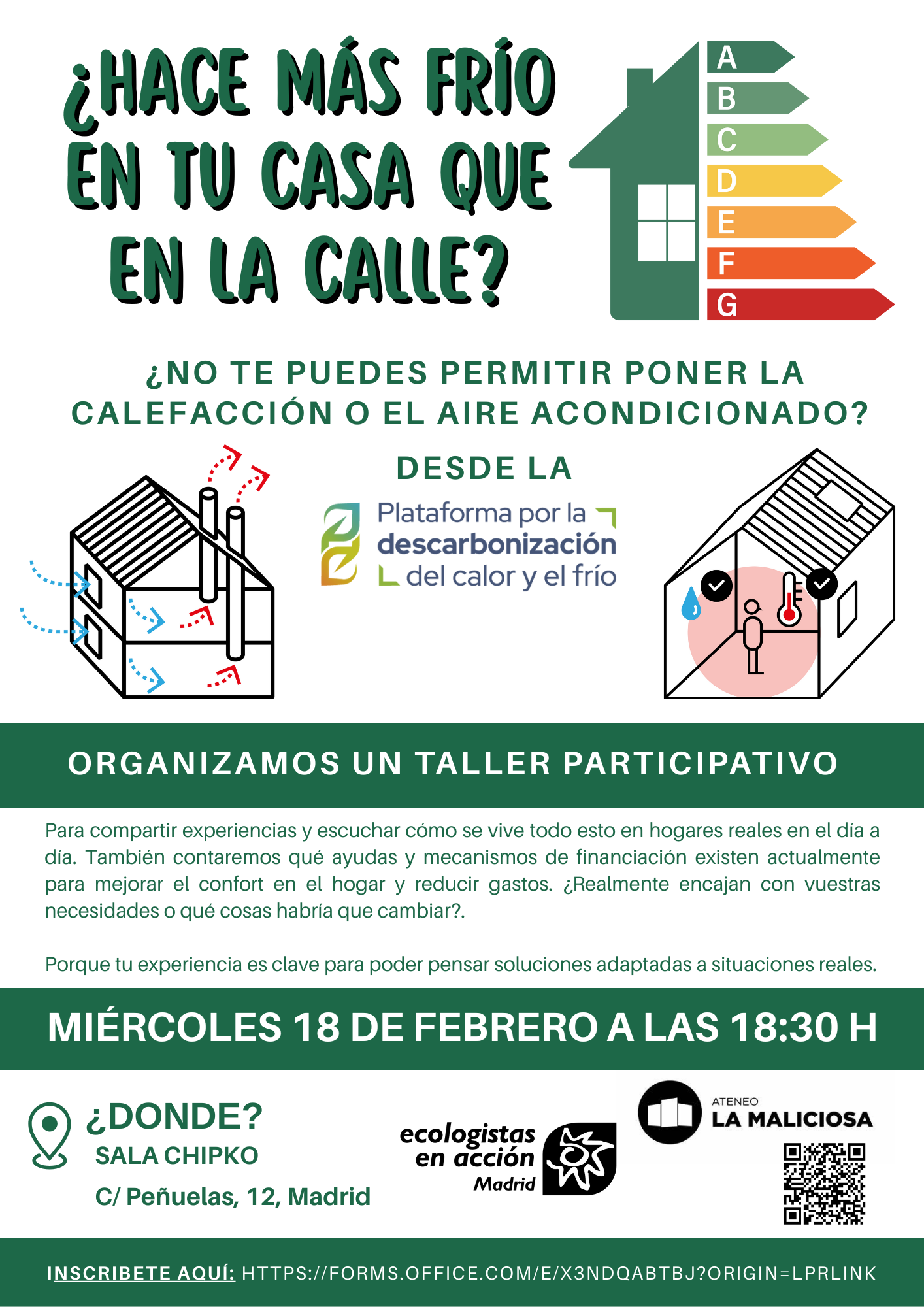 taller «¿Hace más frío en tu casa que en la calle?»