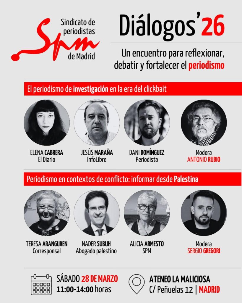 Diálogos’26 – aniversario del Sindicato de Periodistas de Madrid