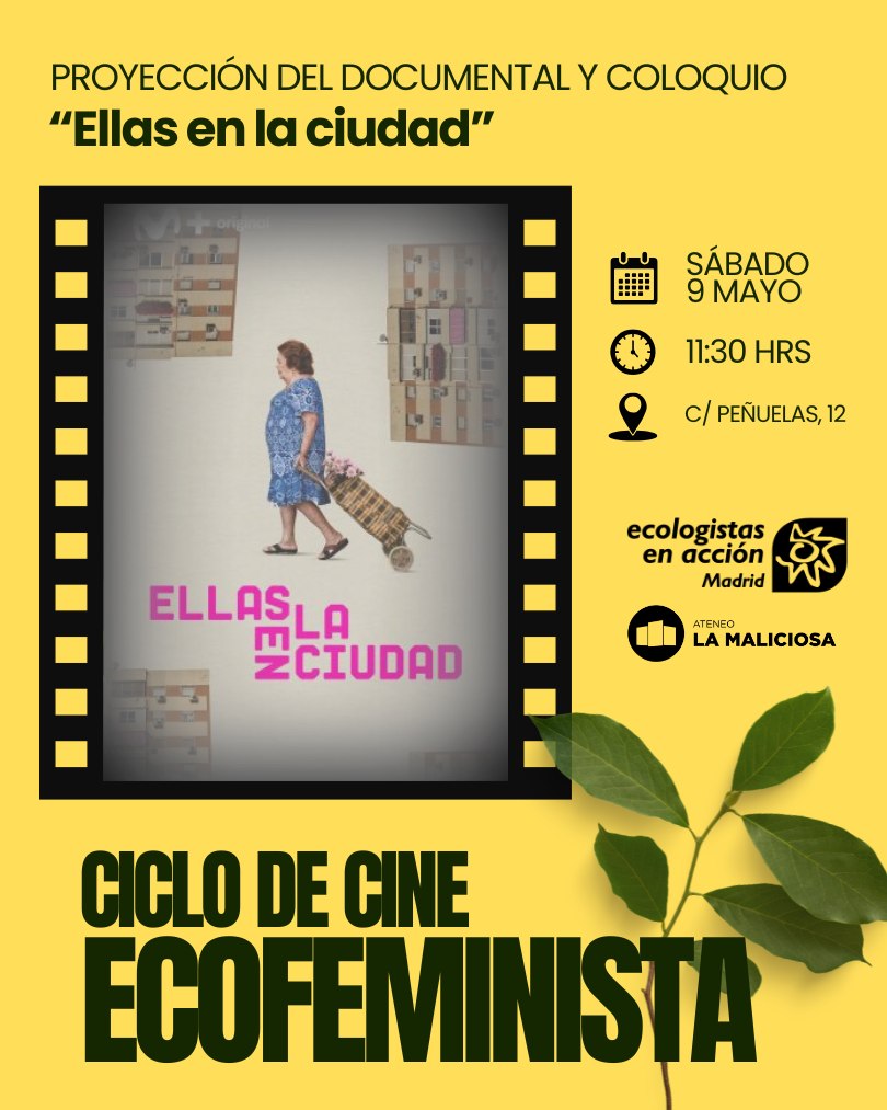 Ciclo de Cine Ecofeminista: «Ellas en la ciudad»