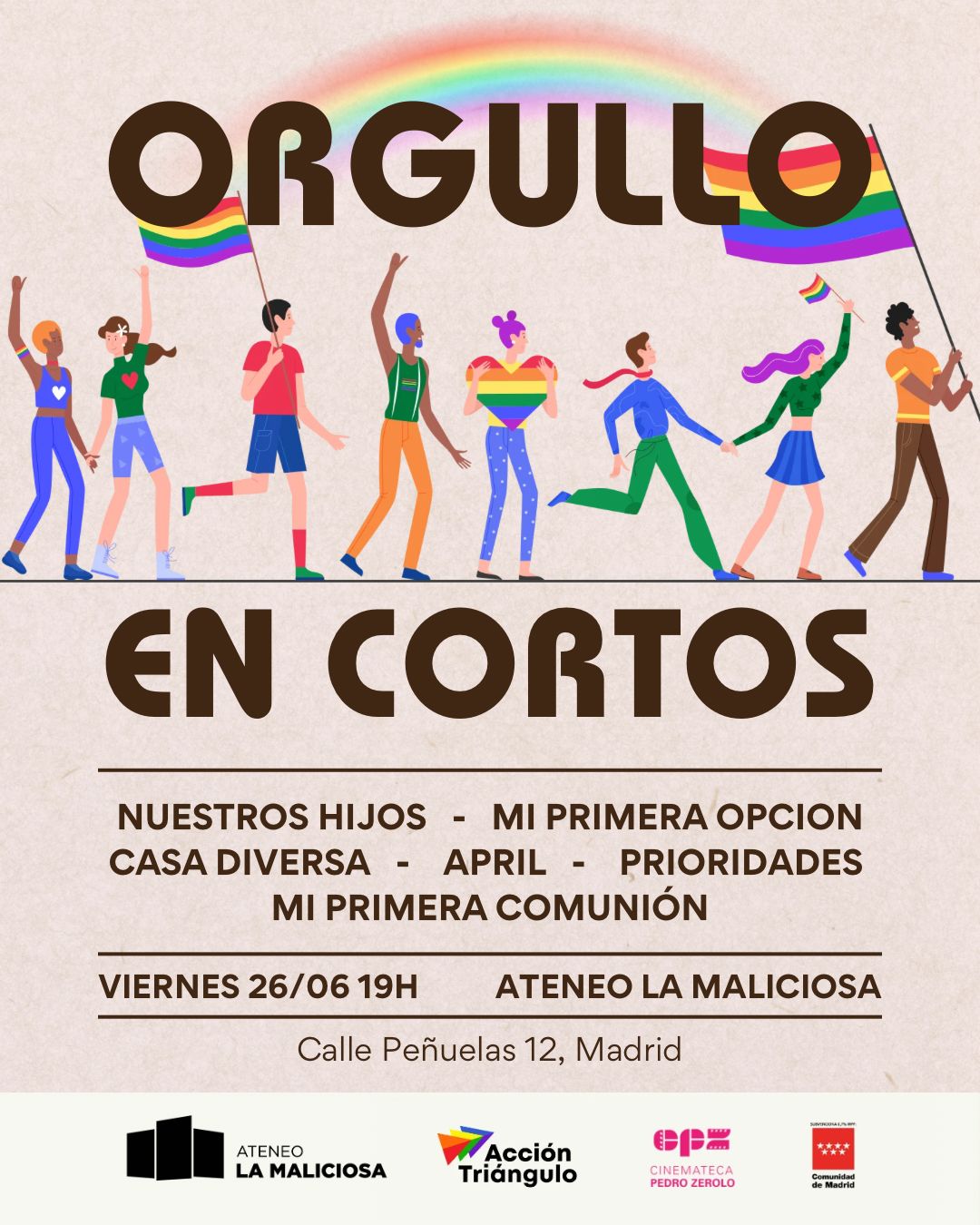 Orgullo en cortos